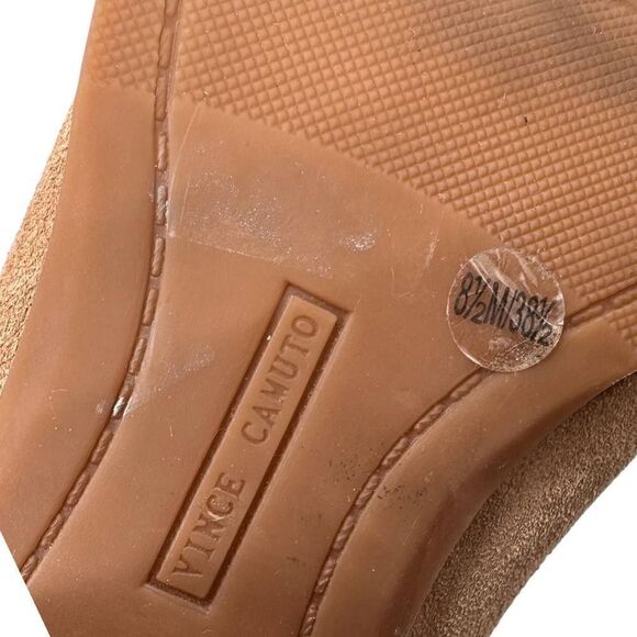 Vince camuto Carlina tan suede ankle boots tassels side zip women’s size 8.5m - Picture 6 of 13